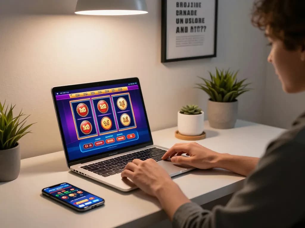Engaging in Canada online casinos reddit strategies on a stylish home gaming setup.
