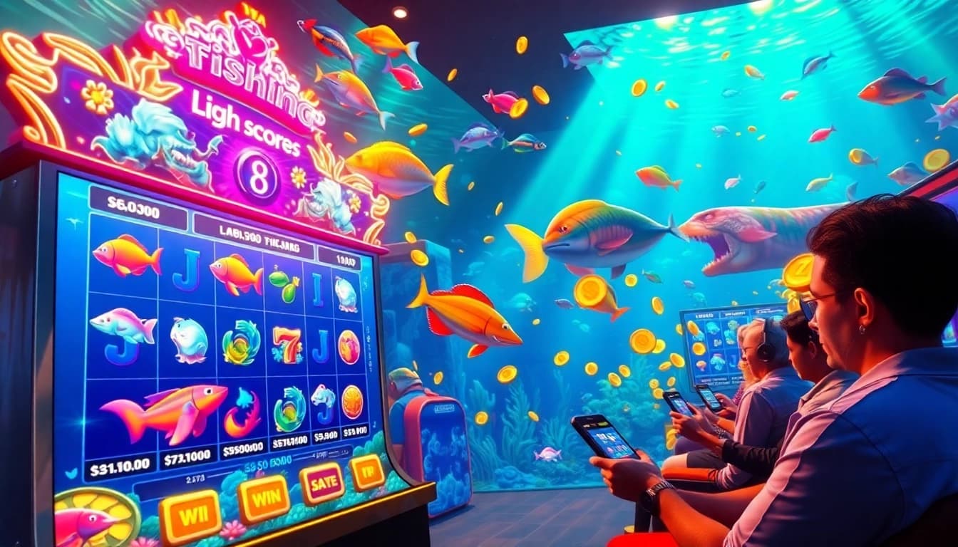 Bắn cá đổi thưởng with stunning 3D graphics, showcasing vibrant underwater life and thrilling winning moments.