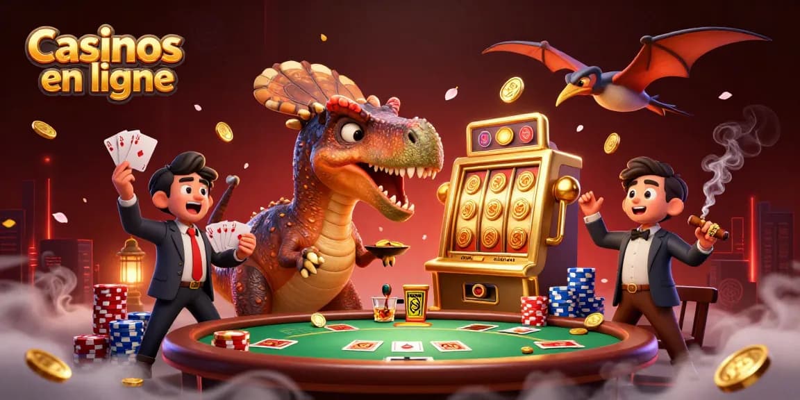 Les casinos en ligne offrent un monde vibrant et dynamique rempli de jeux, comme le pachycephalosaurus et la machine à sous.