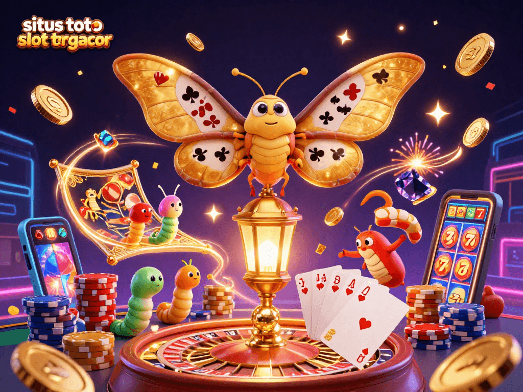 Engage in thrilling wins at situs toto slot tergacor with vibrant casino elements and dynamic 3D characters.