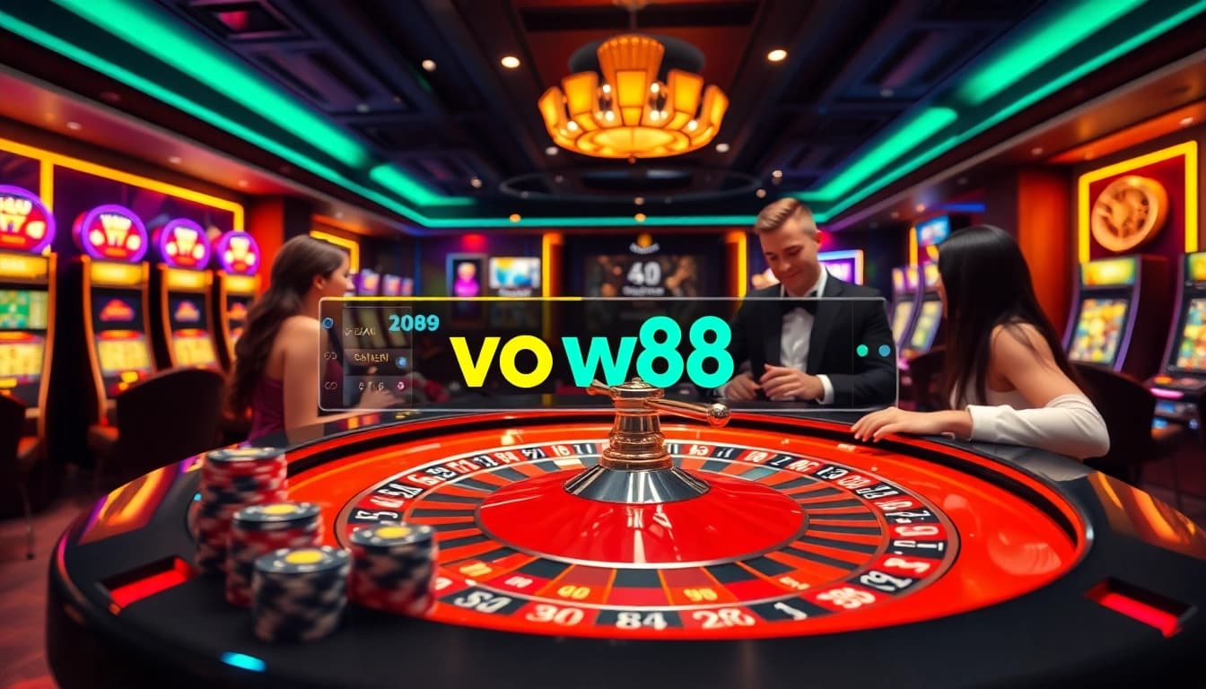 Experience the excitement of gaming at W88, featuring high-stakes roulette and vibrant casino ambiance.