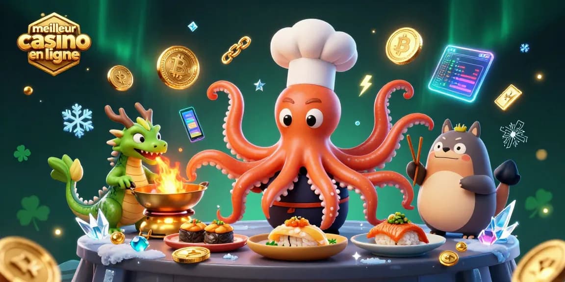 Découvrez le meilleur casino en ligne avec des personnages animés qui préparent des plats délicats et des éléments de jeu passionnants.