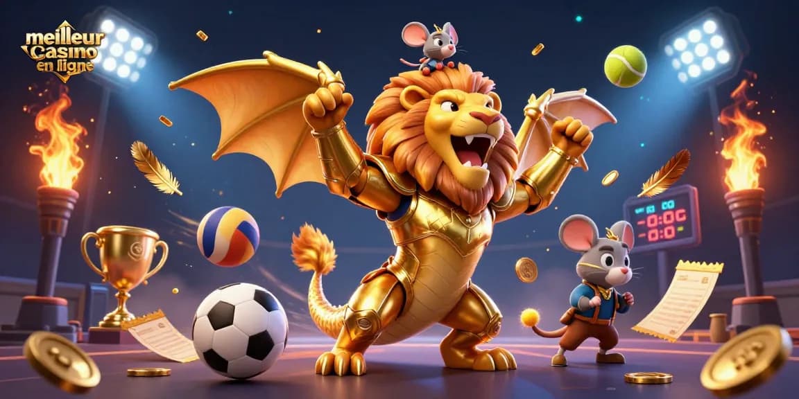 Découvrez le meilleur casino en ligne avec une ambiance riche, des trophées et des éléments de jeu animés.
