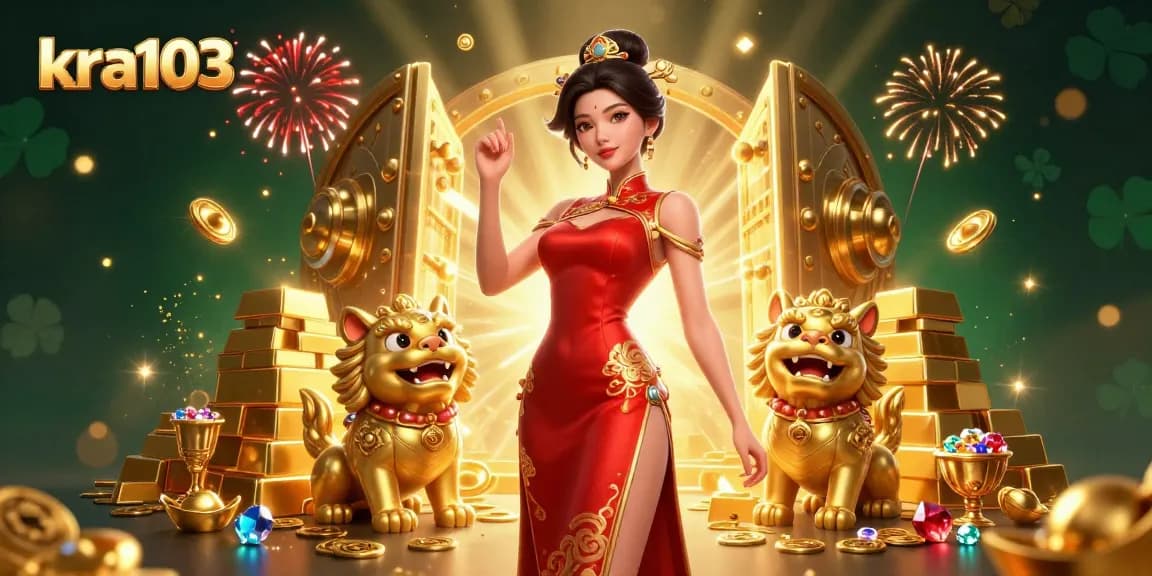 Engage with kra103's vibrant online casino experience featuring dynamic characters and lavish treasures.