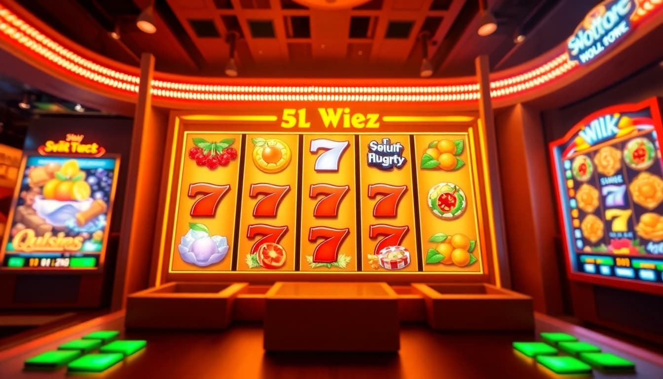 Exciting slot hoki interface showcasing vibrant themes and digital gaming elements.