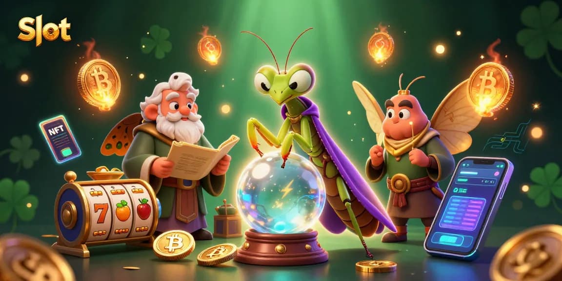 Spin the slot reels and uncover mystical fortunes within this vibrant 3D illustration.