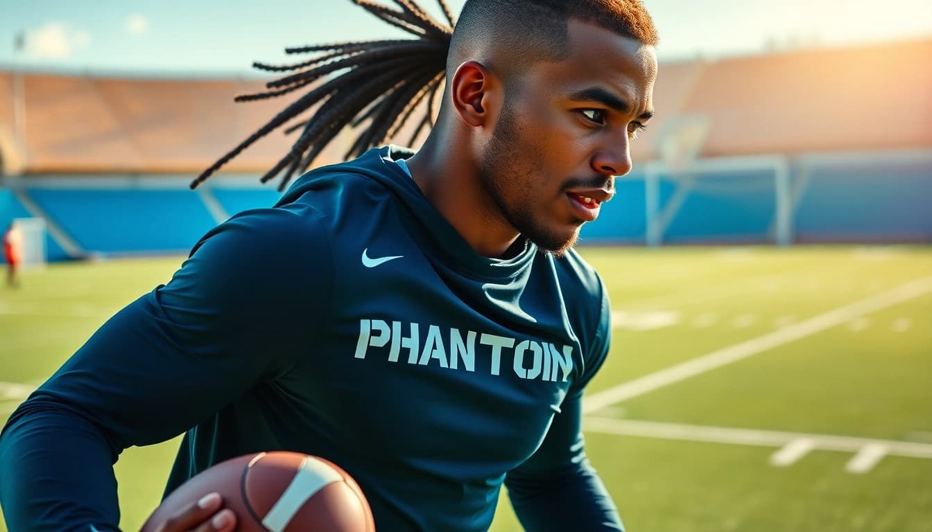 Die Phantom Athletics Bekleidung unterstützt Athleten beim Sporttreiben in dynamischer Umgebung.
