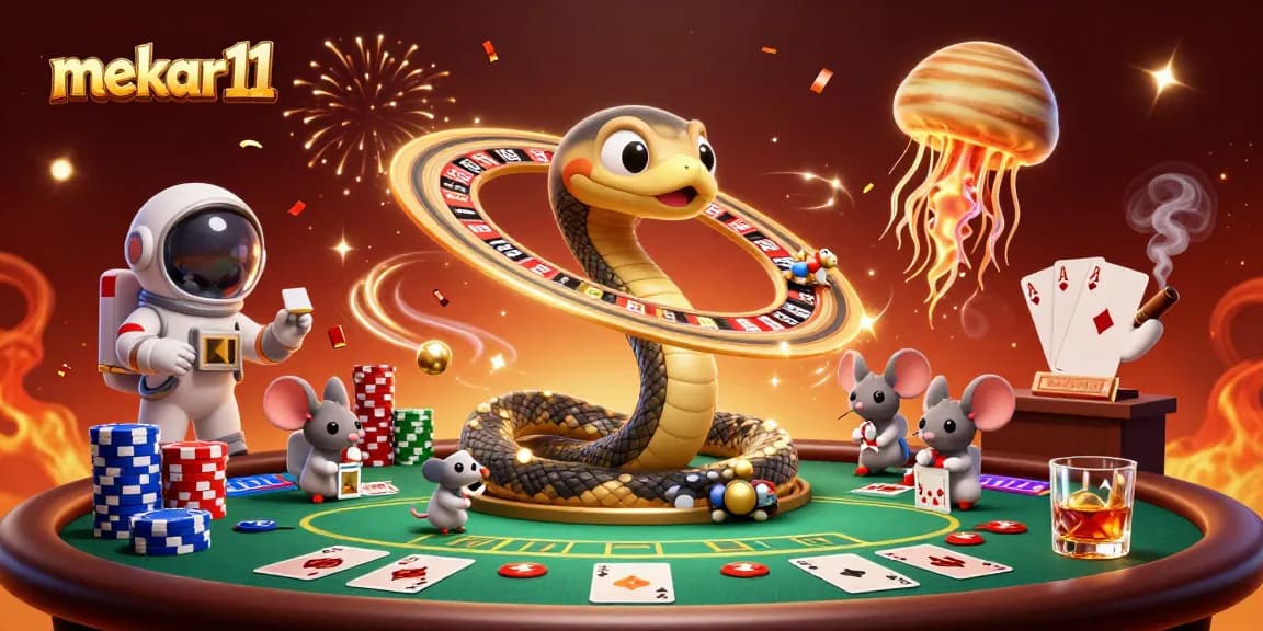 Place bets with mekar11 as astronaut mice compete in a cosmic poker showdown.