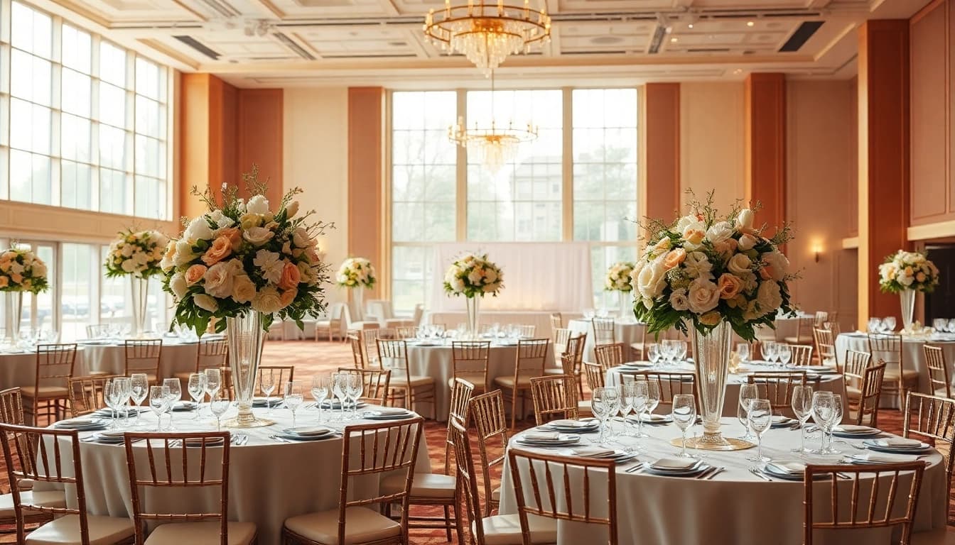 Finden Sie die beste eventlocation in der nähe für Ihre nächste Veranstaltung mit eleganter Dekoration und Plätzen.