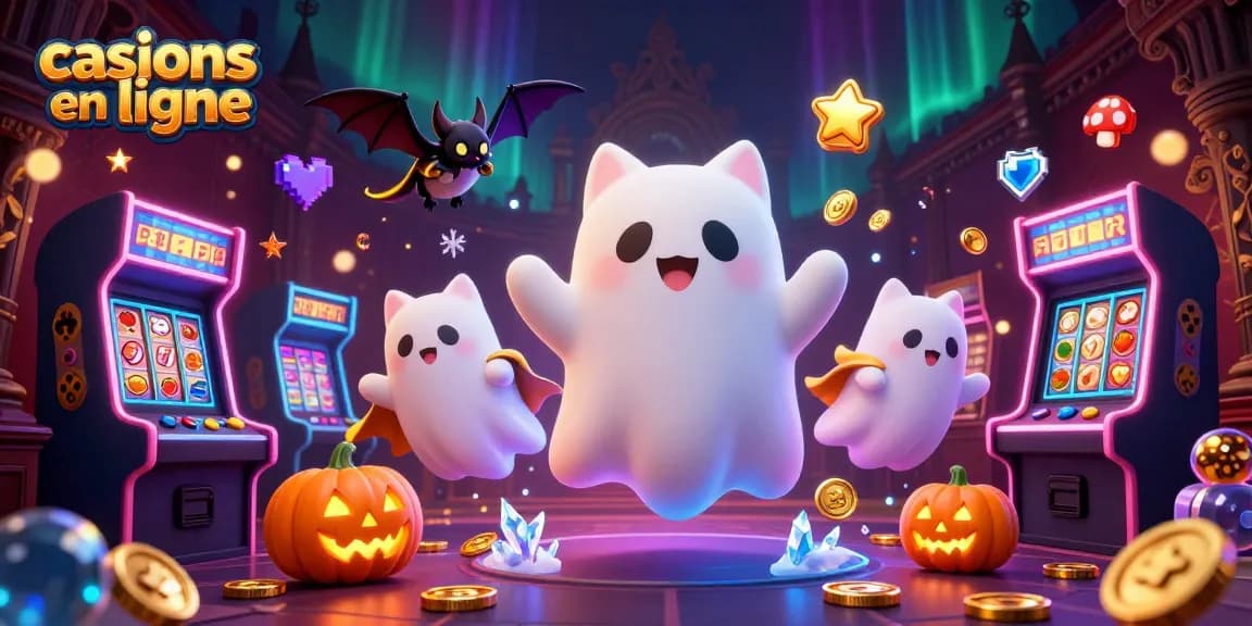 Les joueurs découvrent des casinos en ligne avec un chat fantôme amical et des machines à sous brillantes.