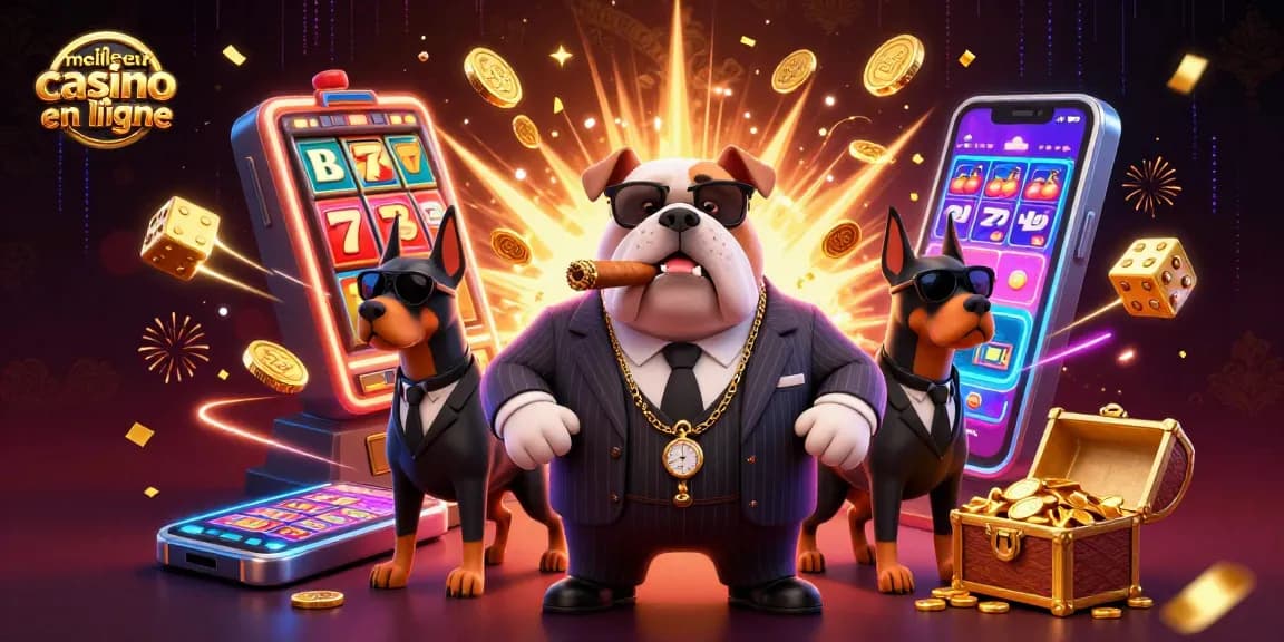 Découvrez le meilleur casino en ligne avec des personnages de dessin animé autour de machines à sous et de jeux.