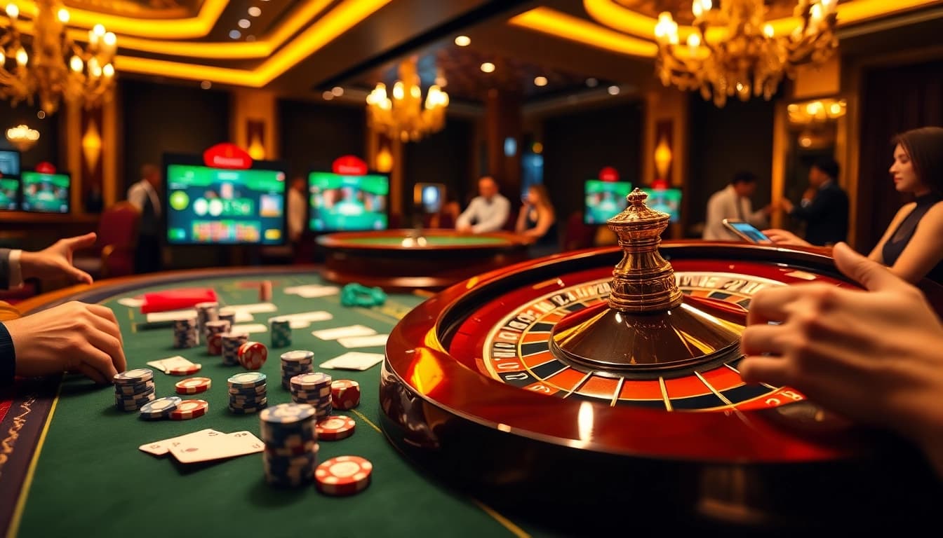 Jouer à des jeux passionnants au meilleur casino en ligne avec des tables vibrantes et des expériences immersives.