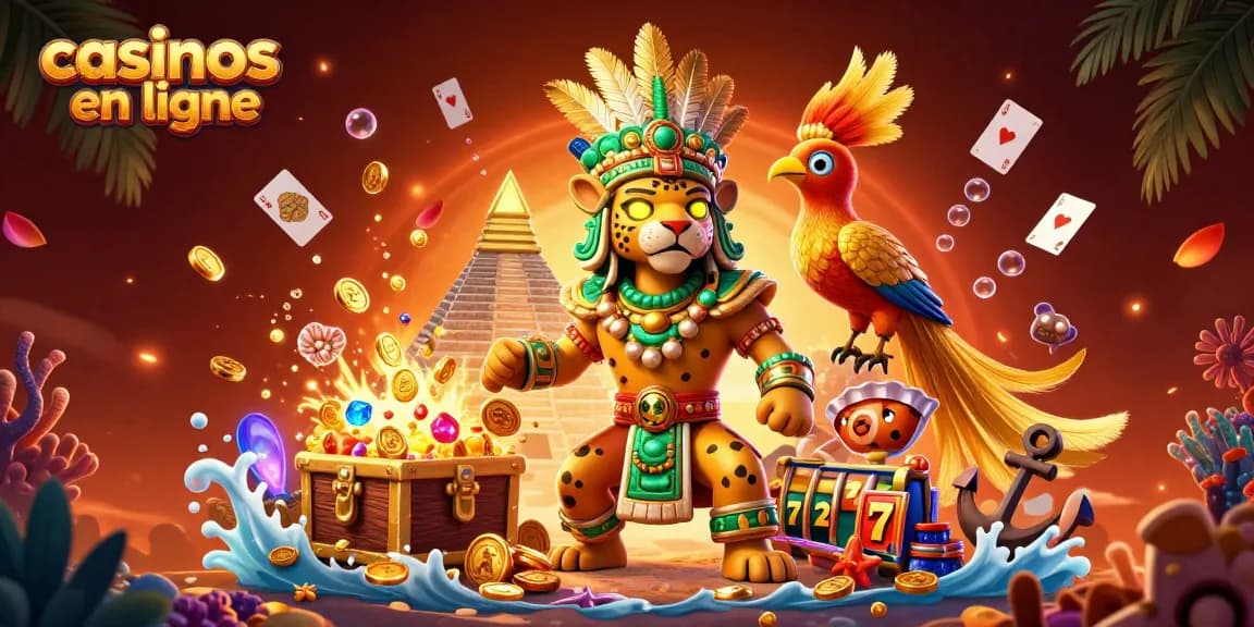 Jouer aux casinos en ligne avec un prêtre jaguar et des éléments de machine à sous dynamiques.