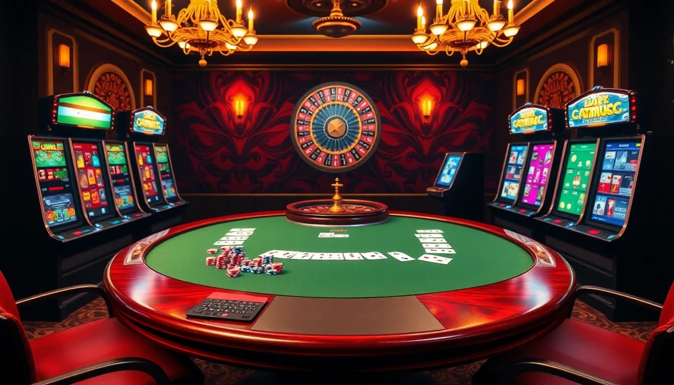Découvrez l'excitation du meilleur casino en ligne avec des jetons de poker et des machines à sous colorées.