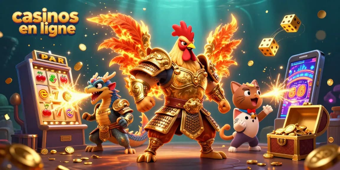 Jouer aux casinos en ligne avec des personnages animés et des machines à sous explosant de gains.
