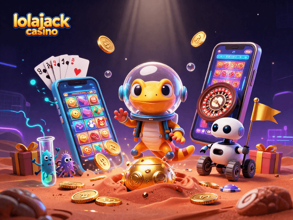 Experience thrilling wins at lolajack casino with a vibrant 3D Martian adventure!