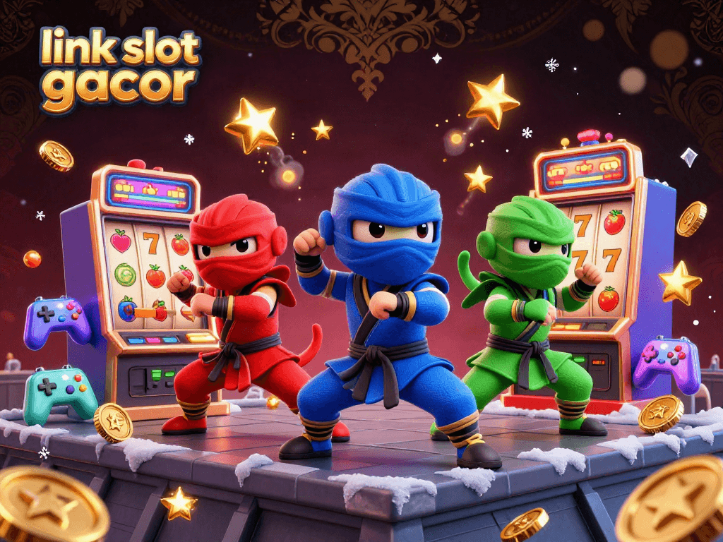 Experience thrilling action with link slot gacor as ninja chameleons master slot machines in vibrant gaming chaos.