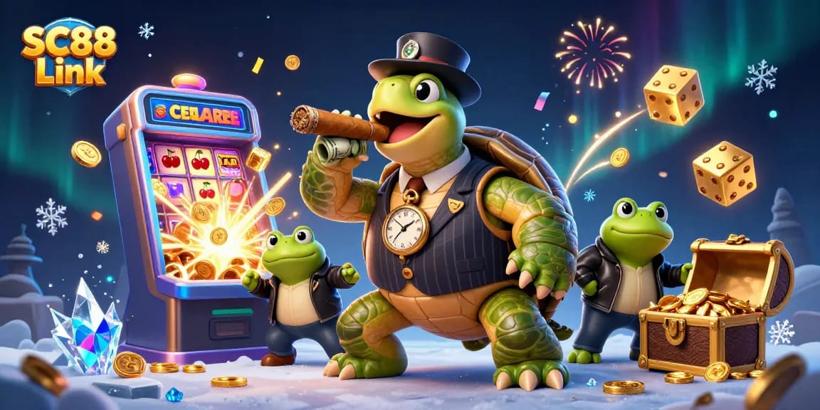 Generate impressive winnings with SC88 Link in this vibrant casino scene, featuring rich details and characters.