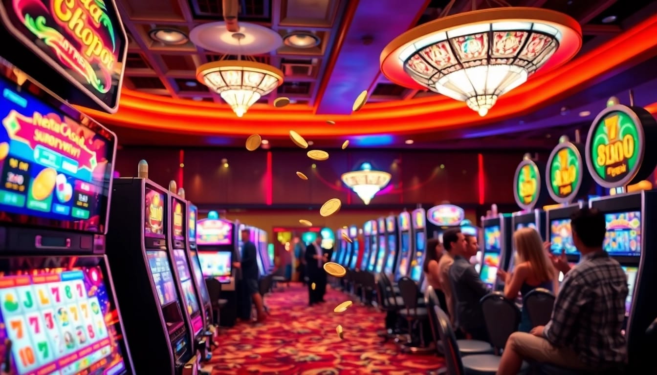 Menangkan slot depo 1k dengan mesin slot berwarna-warni dan suasana yang meriah.