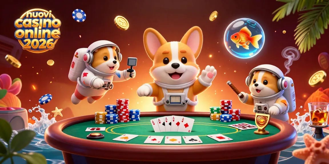 Gioca nei nuovi casinò online 2026 con un corgi astronauta e un criceto al controllo delle missioni.