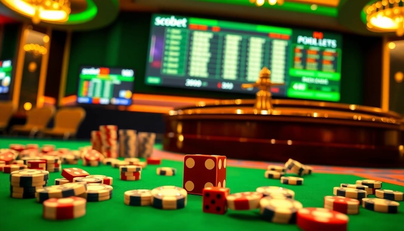 Experience the excitement of sbobet with vibrant online betting visuals and casino atmosphere.