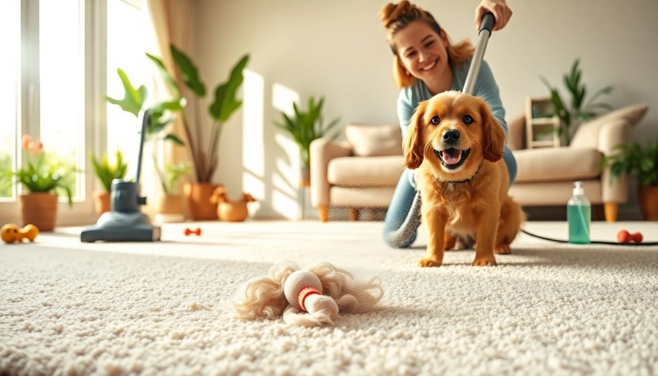 Pet odor carpet cleaning using advanced equipment to eliminate odors and ensure cleanliness.