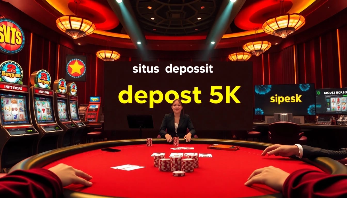 Rasakan sensasi situs deposit 5k di meja kasino mewah bersama pemain yang terlibat dan elemen permainan yang berwarna-warni.