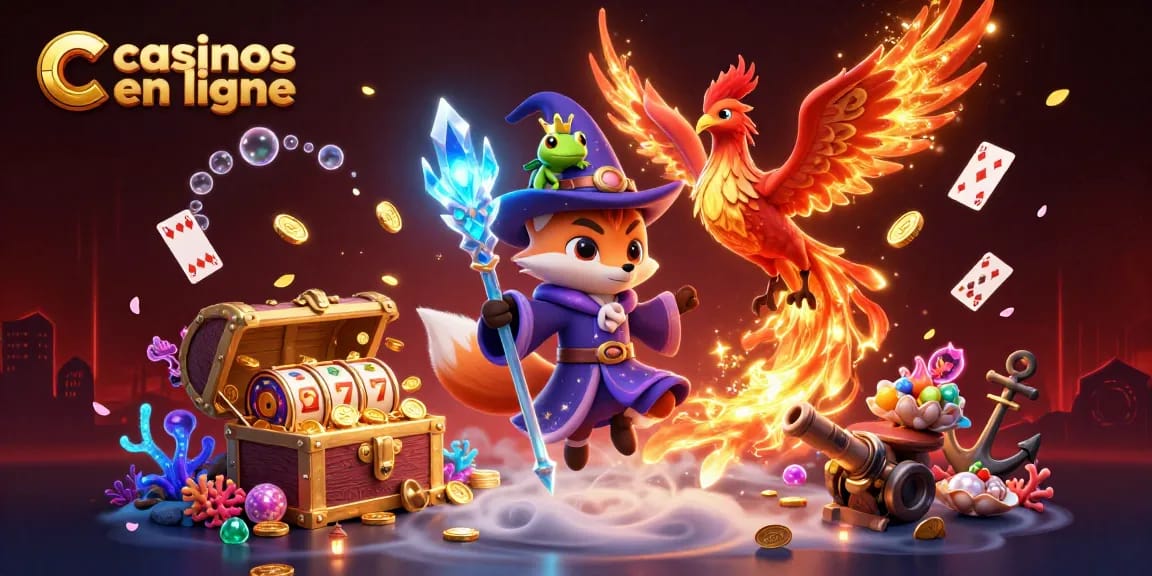 Profitez des casinos en ligne avec des éléments de machine à sous et un design captivant.