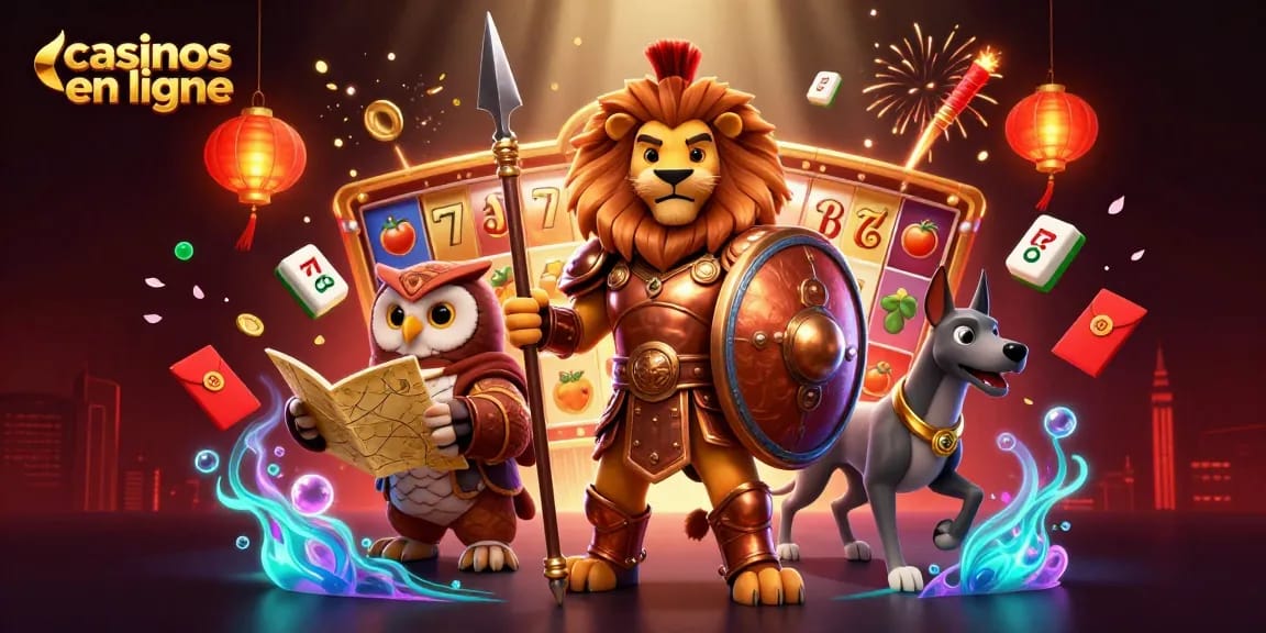 Jouez aux casinos en ligne avec des graphismes captivants et des symboles chanceux.