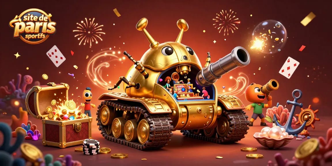 Jouez sur le site de paris sportifs avec une scène de casino miniature dynamique et remplie d'éléments festifs.