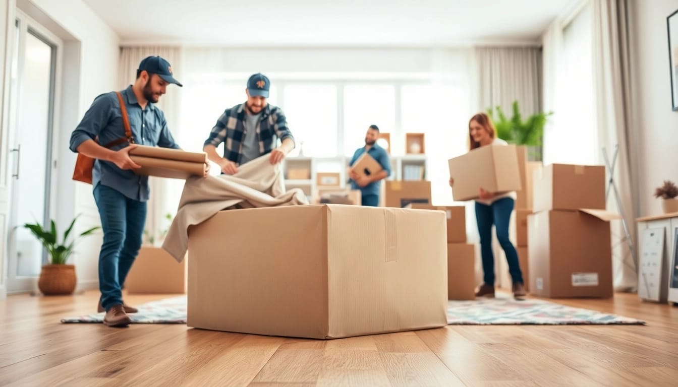 Vancouver moving company packing and organizing a home with care and professionalism.