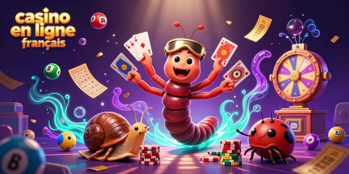 Jouer à une loterie animée sur un casino en ligne français avec une ambiance colorée et interactive.