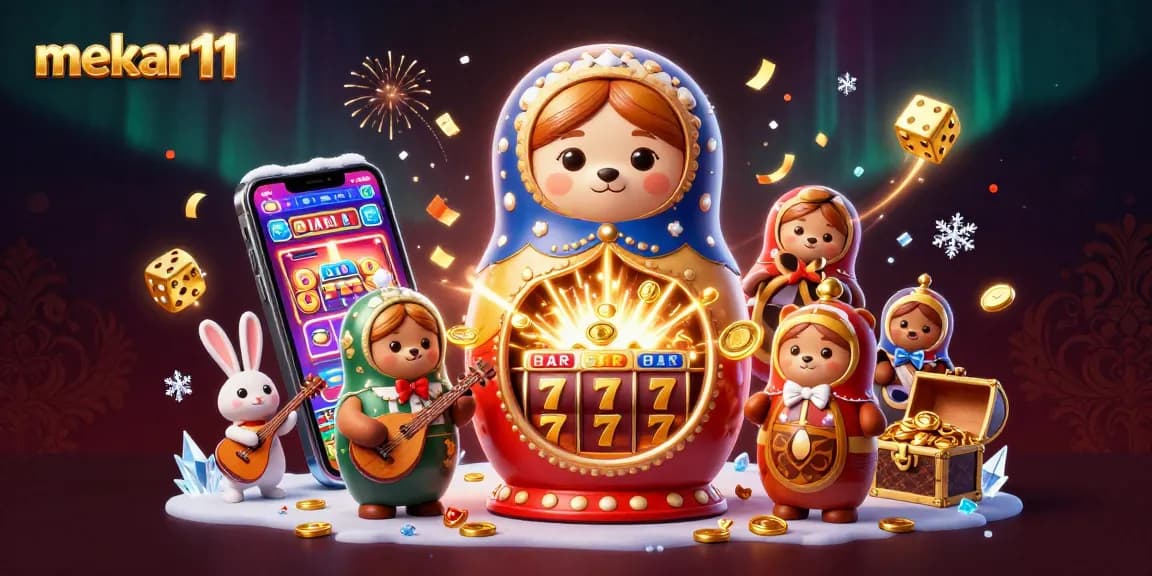 Celebrate jackpots with mekar11 as adorable Matryoshka bears and a serenading rabbit steal the show!