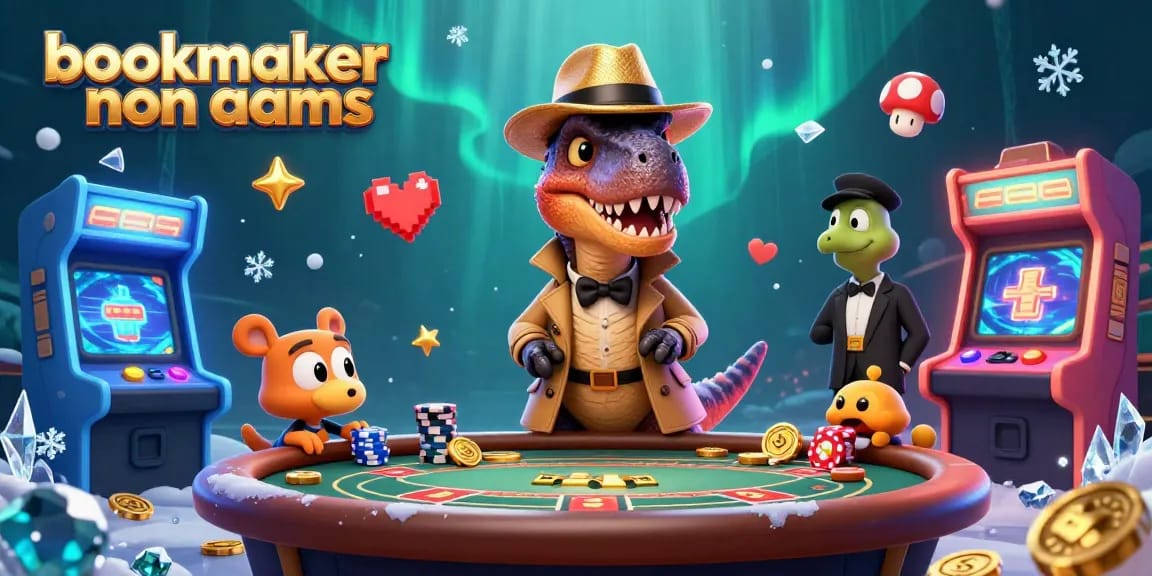 Giocando con bookmaker non aams, un velociraptor cerca di non farsi notare al tavolo di blackjack, tra colori vivaci e inganni.
