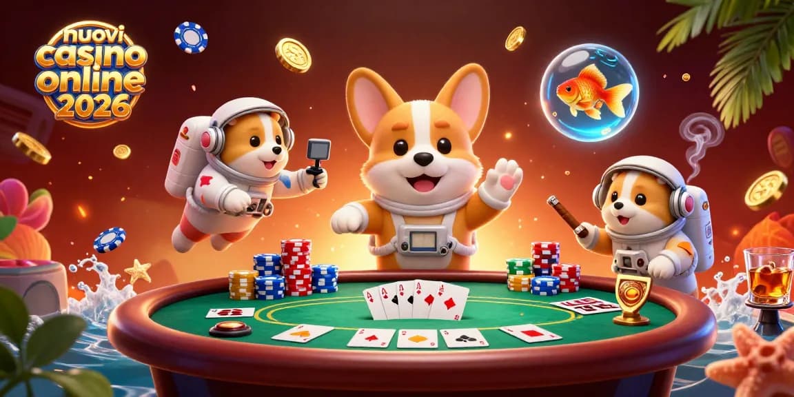 Gioca nei nuovi casinò online 2026 con un corgi astronauta e un criceto al controllo delle missioni.