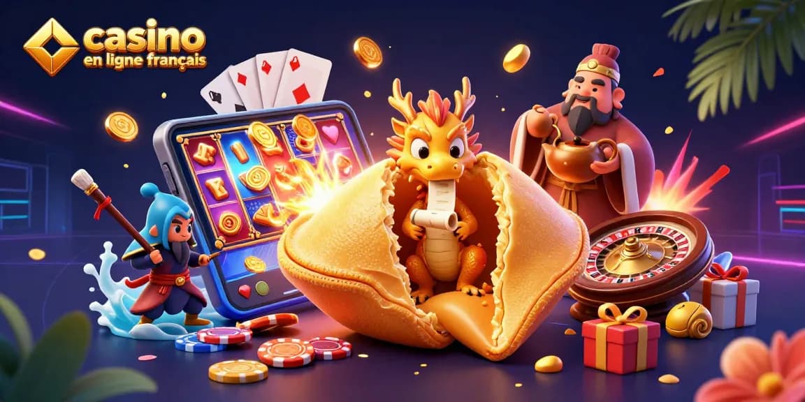 Jouer au casino en ligne français avec un dragon sage et des personnages dynamiques.