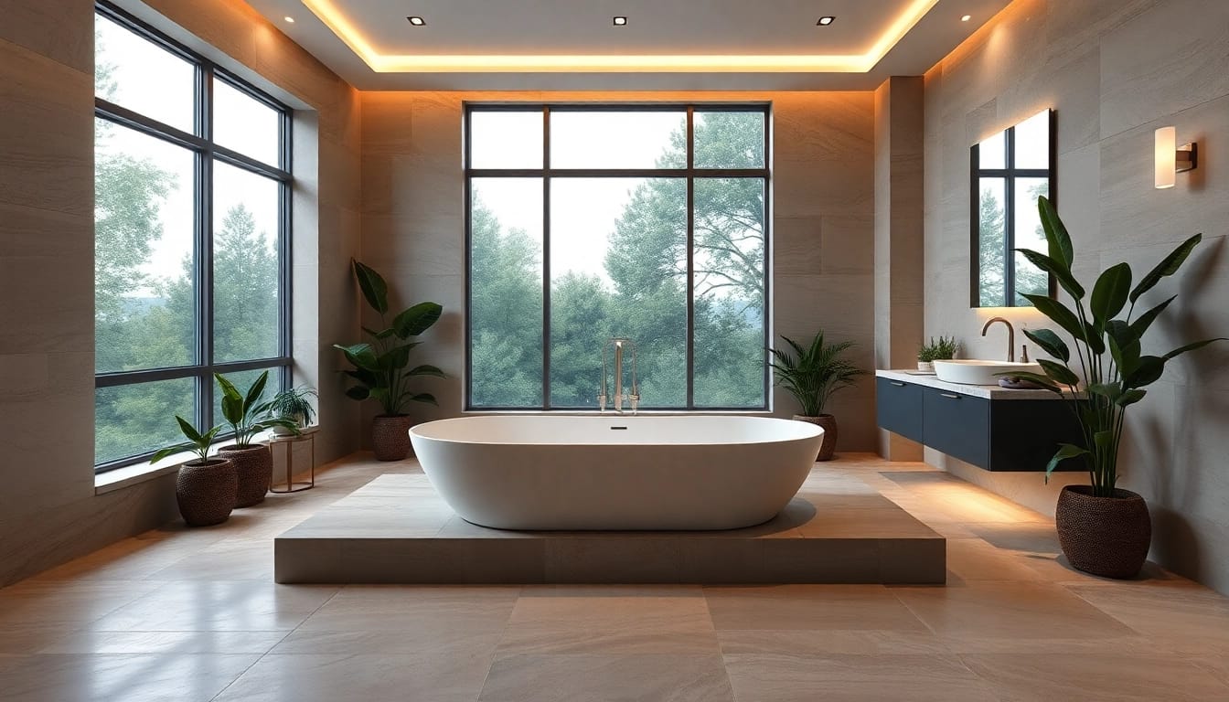 Transform your elegant bathrooms into a serene sanctuary with contemporary design elements and natural light.