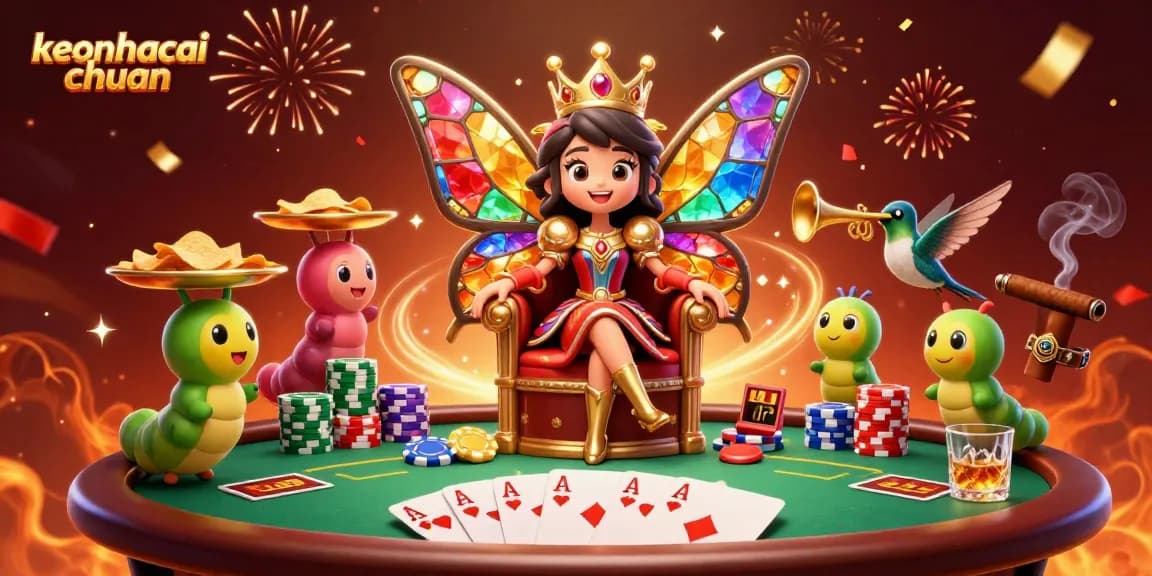 Engage in vibrant bet strategies with keonhacai chuan, showcased in a grand casino scene.
