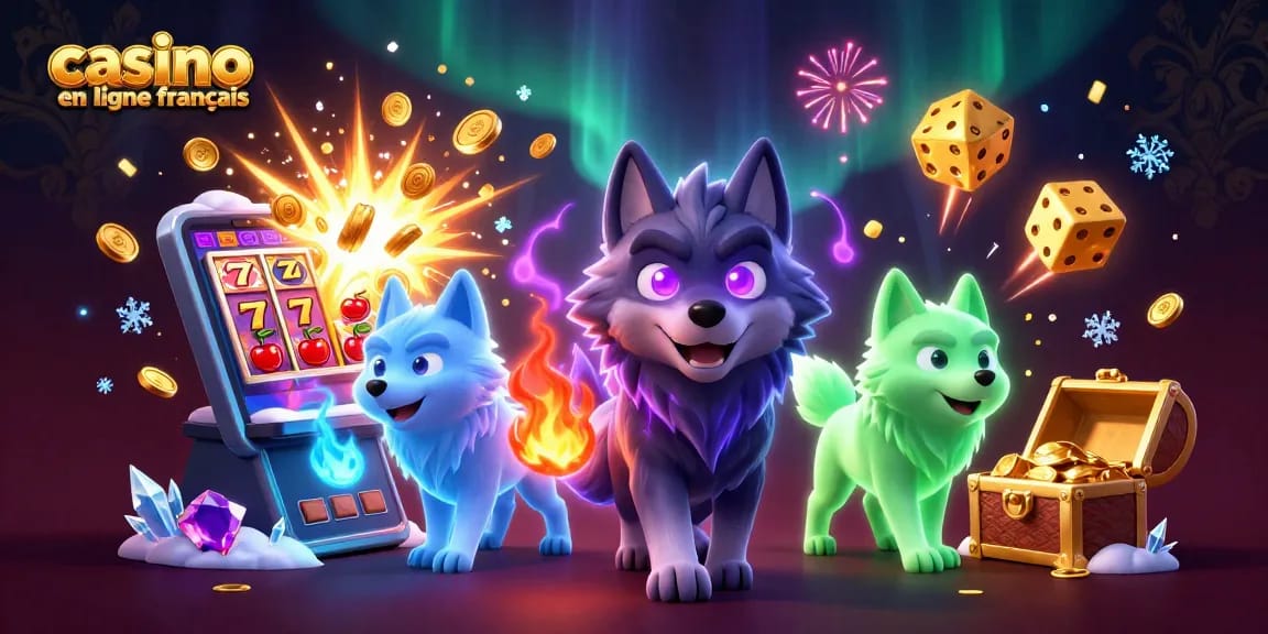 Explorez le monde vibrant des casinos en ligne français avec des éléments de jeu captivants et des personnages dynamiques.