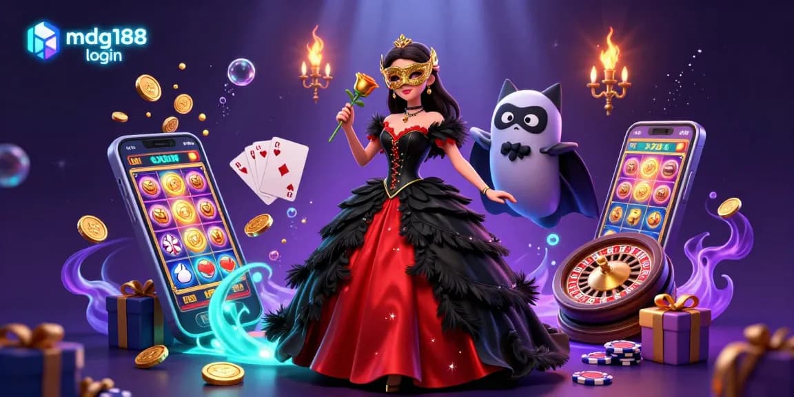 Experience the excitement of gaming with mdg188 login showcasing vibrant slot games and dynamic characters.