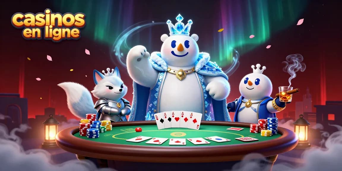Jouer aux casinos en ligne avec un ours polaire royal et un renard en armure dans une scène dynamique.