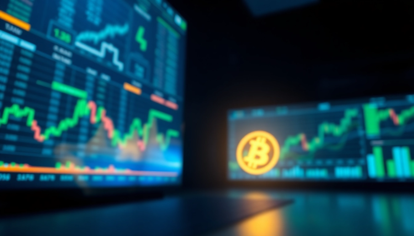 Acheter bitcoin symbol in a vibrant digital landscape representing the cryptocurrency market.