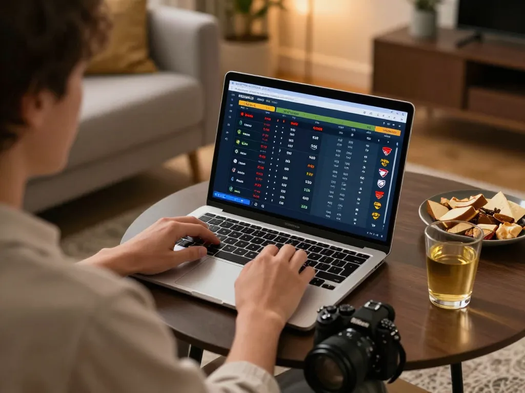 Engaged user placing bets on nhà cái 388bet sports betting app from a cozy living room