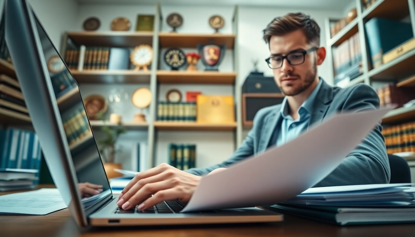 Register new LLC with a professional engaged in documentation in a vibrant office.
