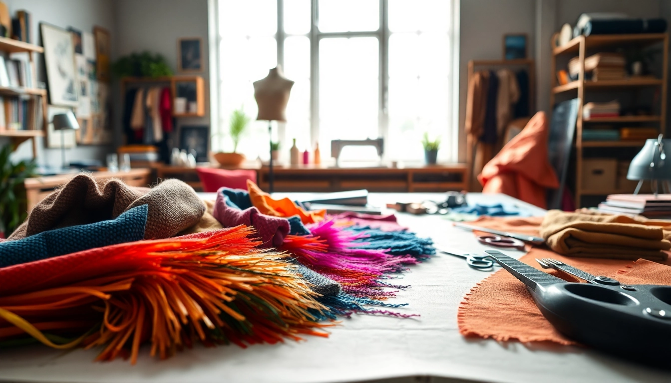 Kunst leer samples beautifully showcased in a creative workspace, highlighting their vibrant colors.