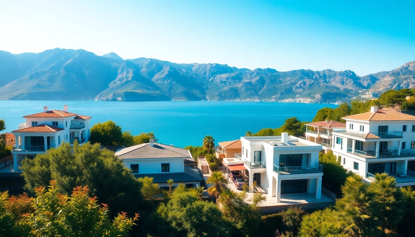 Showcase of alanya turkey homes for sale with breathtaking sea view and luxurious villa design.