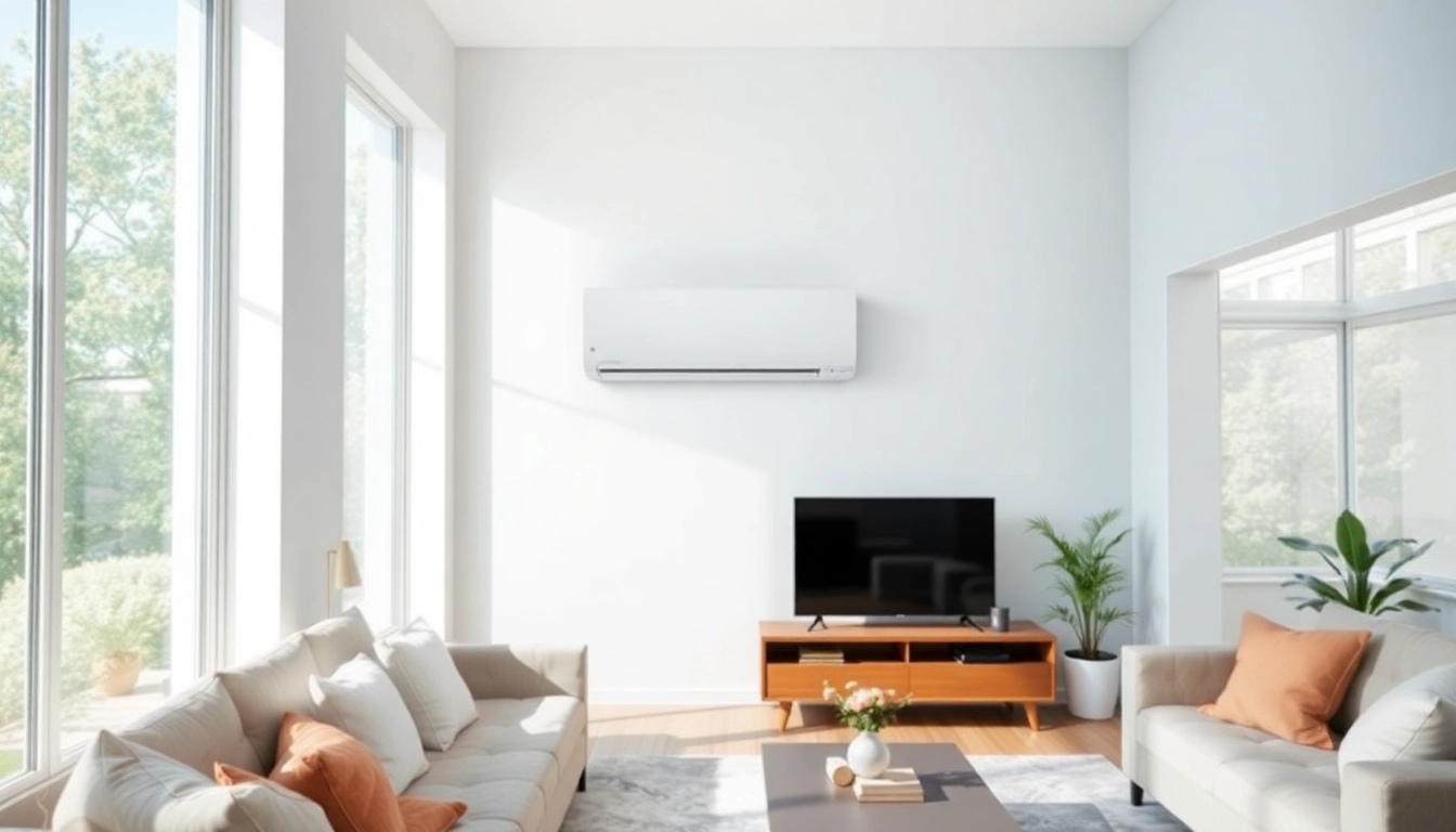 Discover the benefits of daikin mini split ac in a stylishly integrated living room setting.