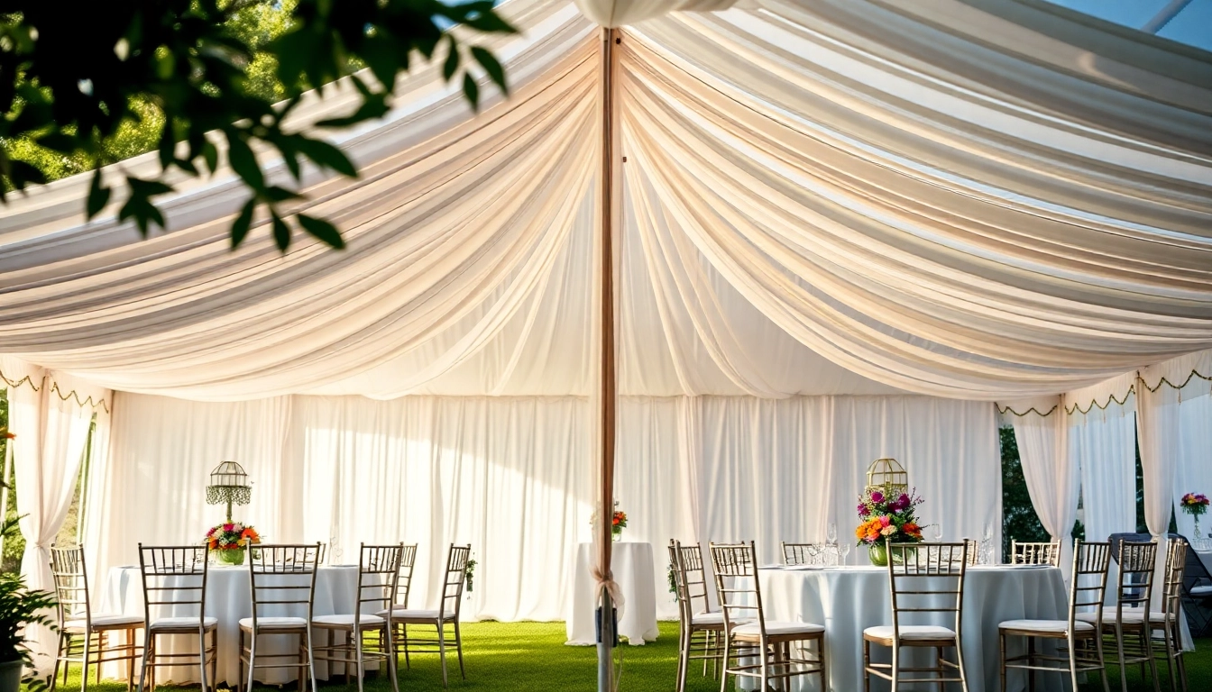 Enhance your event experience with Tent Rentals featuring elegant setups and vibrant decorations.