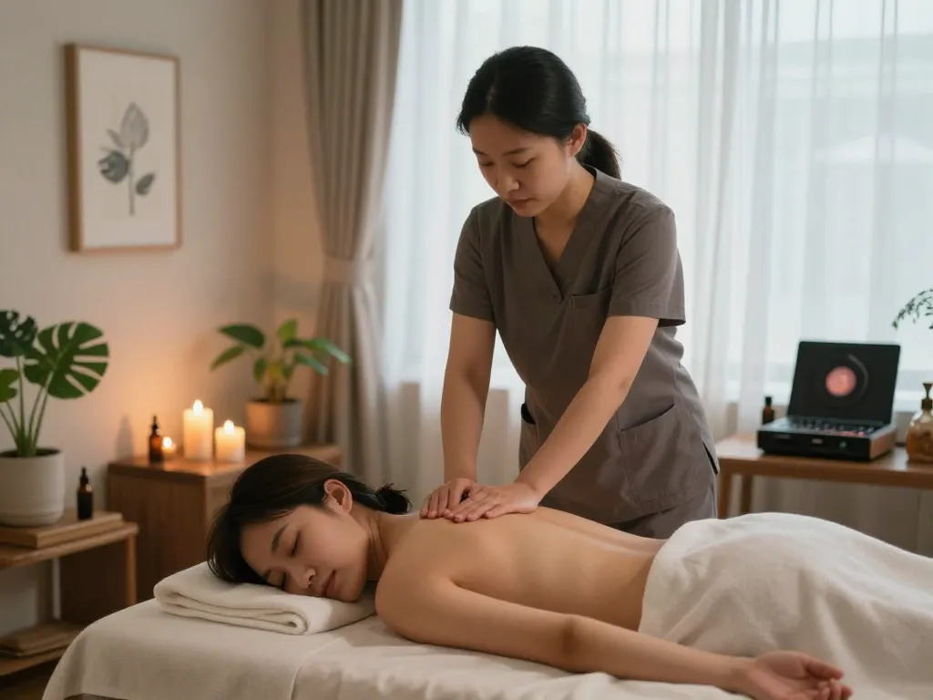 편안함과 재충전을 위해 설계된 고요한 치료실에서 궁극적인 신사동마사지를 경험하세요.