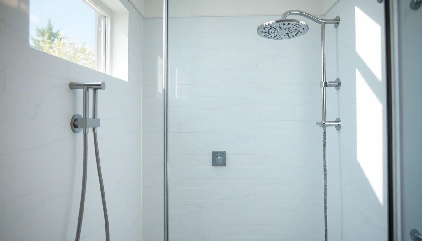 Experience elegant showers Australia with a stunning glass enclosure in a modern bathroom.